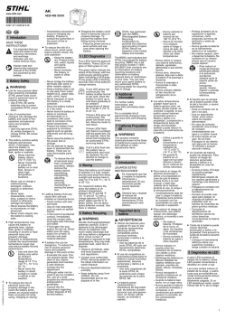 STIHL AK 10, AK 20, AK 30 Owners Instruction Manual