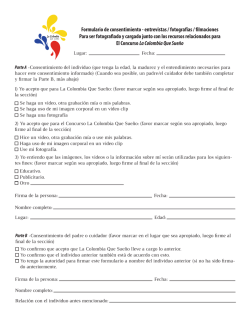 Autorizaci&oacute;n terceros - La Colombia Que Sue&ntilde;o