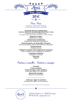 Pica-Pica Postres a esco  ir &middot; Postres a escoger