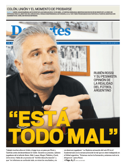 col&oacute;n, uni&oacute;n y el momento de probarse rub&eacute;n rossi y su