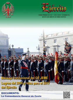 Revista Ej&eacute;rcito n&ordm; 910 (enero-febrero 2017)