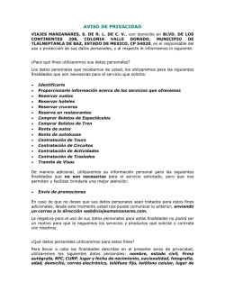 AVISO DE PRIVACIDAD