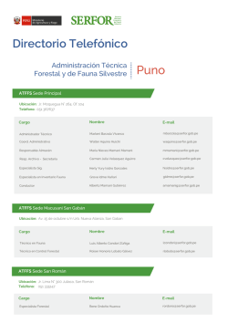 Directorio Telef&oacute;nico