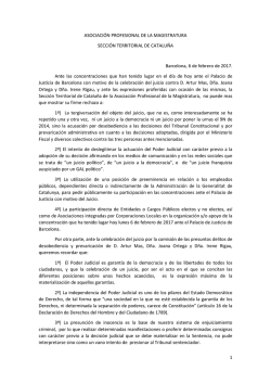 Comunicado Apm 6.2.17 - Asociaci&oacute;n Profesional de la Magistratura