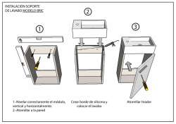 INSTALACI&Oacute;N SOPORTE DE LAVABO MODELO BRIC 1.