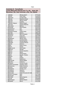 Comisi&oacute;n D - TurnoTarde Lunes-Mi&eacute;rcoles
