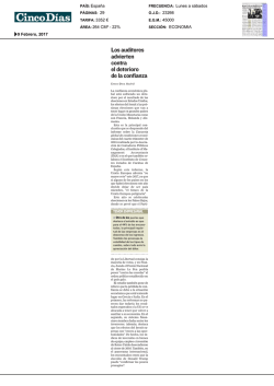 Los auditores advierten contra el deterioro de la confianza