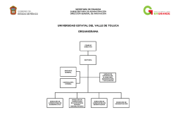 UNIVERSIDAD ESTATAL DEL VALLE DE TOLUCA ORGANIGRAMA