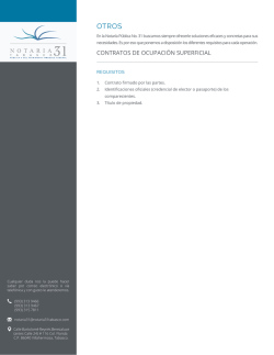 contratos de ocupaci&oacute;n superficial