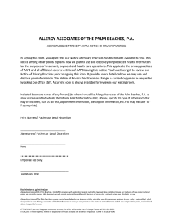 ALLERGY ASSOCIATES OF THE PALM BEACHES, P.A.