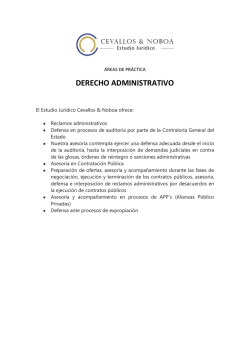 DERECHO ADMINISTRATIVO