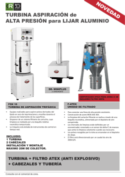TURBINA ASPIRACI&Oacute;N de ALTA PRESI&Oacute;N para