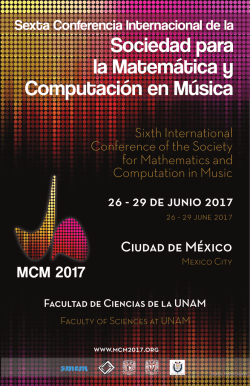 Sociedad para Computaci&oacute;n en M&uacute;sica la Matem&aacute;tica y