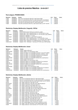 Lista de precios N&aacute;utica - 08-02-2017