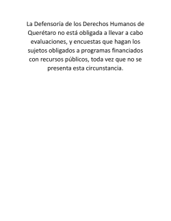 La Defensor&iacute;a de los Derechos Humanos de Quer&eacute;taro no est&aacute;