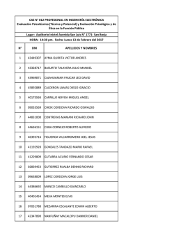 n&deg; dni apellidos y nombres 1 43449307 ayma quirita