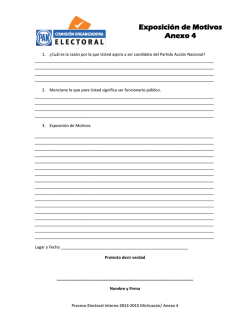 Exposici&oacute;n de Motivos Anexo 4