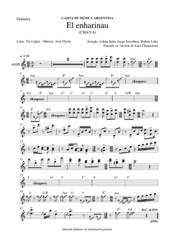 CAJITA CHAYA El enharinau - GUITARRA