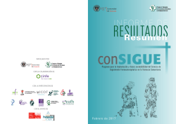 Resumen del Informe de Resultados de conSIGUE