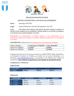 Gu&iacute;a del evento INF-JUVENIL