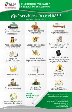servicios de migraci&oacute;n - Gobierno del Estado de San Luis Potos&iacute;