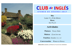 CLUB de INGL&Eacute;S - Ateneo de C&aacute;ceres
