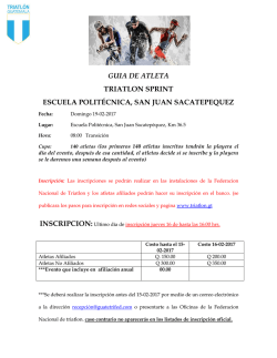 Gu&iacute;a del evento SPRINT