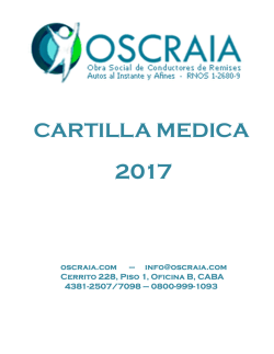 Cartilla OSCRAIA