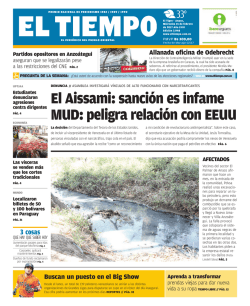 El Aissami: sanci&oacute;n es infame MUD: peligra relaci&oacute;n con