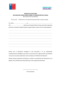 Declaraci&oacute;n jurada simple