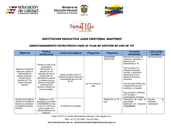 Direccionamiento - juancrismar.edu.co
