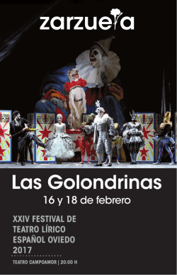 programa de mano las golondrinas