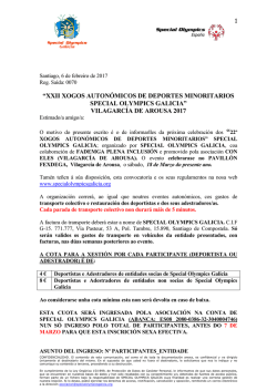 vilagarc&iacute;a de arousa 2017 - Special Olympics Galicia