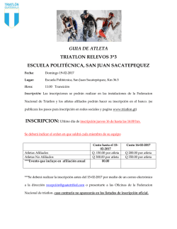 Gu&iacute;a del evento RELEVOS 3X3