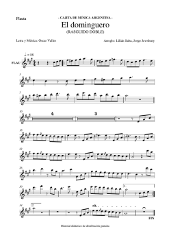CAJITA RASGUIDO DOBLE El dominguero - FLAUTA