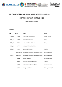 instrucciones copa espa&ntilde;a mushing