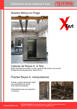 Nuestra f&aacute;brica en Praga Cabinas de Rayos-X, X