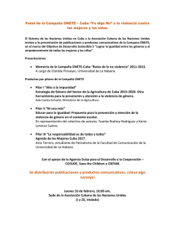 Se distribuir&aacute;n publicaciones y productos comunicativos. &iexcl;Lleva