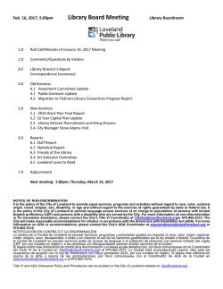 Library Board Meeting