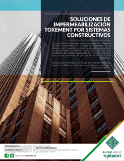 soluciones de impermeabilizaci&oacute;n toxement por sistemas