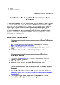 &Uacute;ltima actualizaci&oacute;n: febrero de 2017 Hoja informativa sobre el