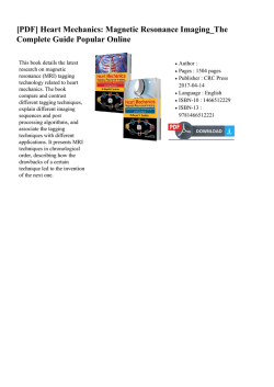 Heart Mechanics: Magnetic Resonance