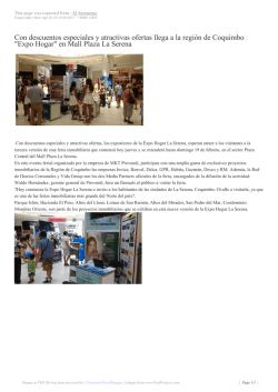 "Expo Hogar" en Mall Plaza La Serena