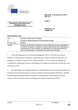 6130/17 dsa/JRB/jlj 1 DG D 1A 1. A ra&iacute;z de la adopci&oacute;n por el