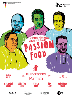 Programmbrosch&uuml;re Kulinarischen Kino