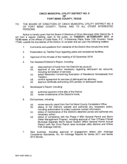 (b) status of the District`s website and authorize any