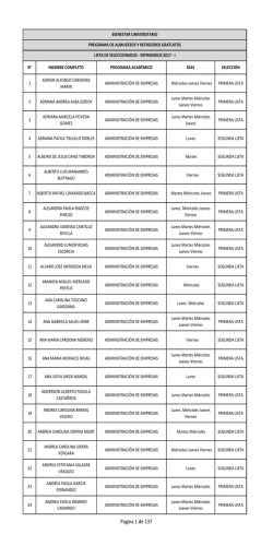 Pagina 1 de 137 - Bienestar Universitario