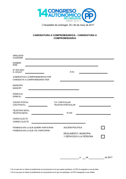 Candidatura a compromisario