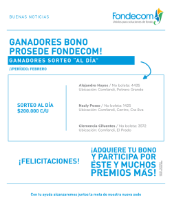 Ganadores bono prosede