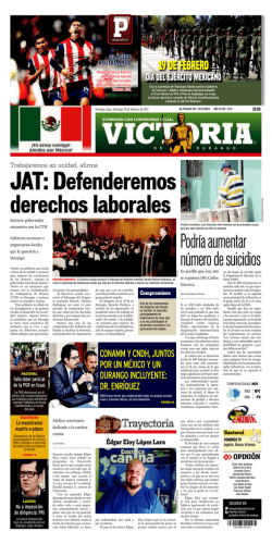 VD 19 Febrero 2017 - Peri&oacute;dico Victoria